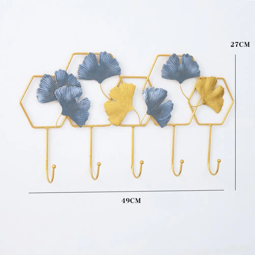 

Coat Rack Nordic Style Ginkgo Leaf Load Bearing Wall Exquisite Coat Rack for Home