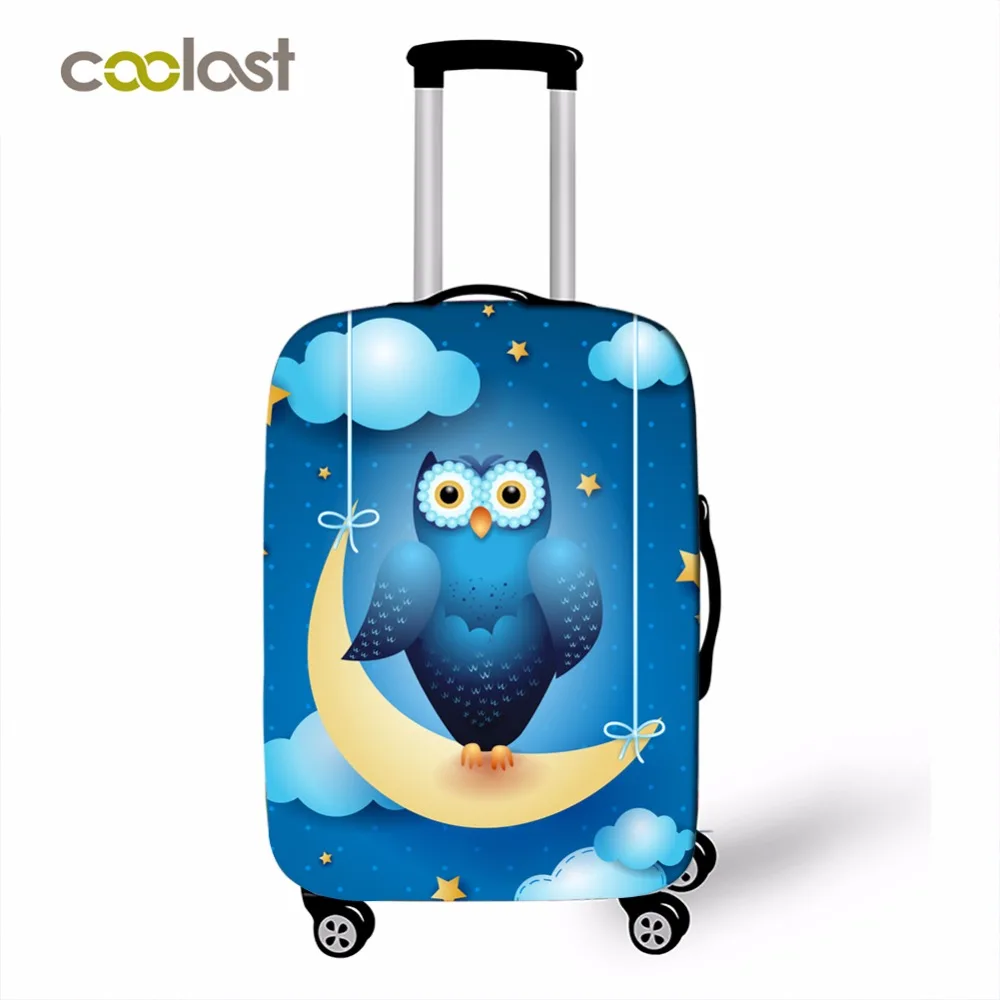 Чемодан COOLOST 18 'ཛྷ'' Защитные Чехлы мультяшная сова защита для багажа женщин