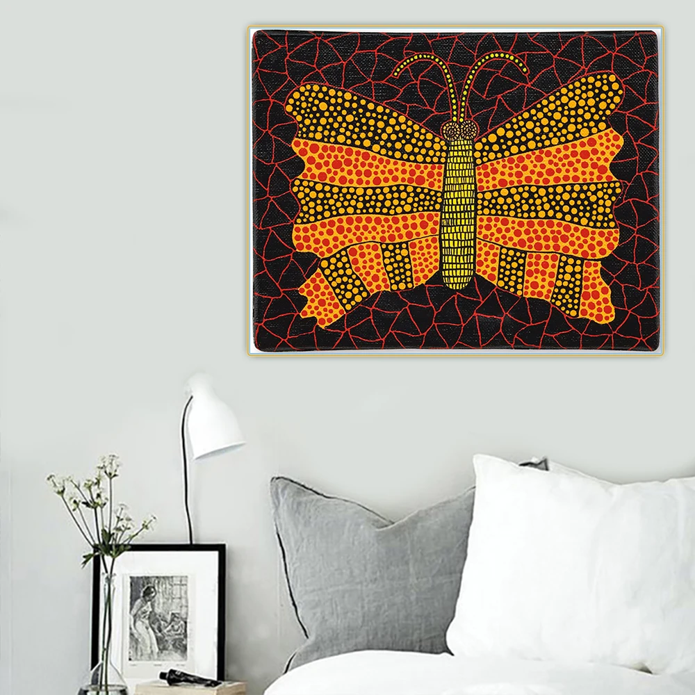 Citon Yayoi Kusama 》 бабочка 1996 картина маслом на холсте знаменитый художественный