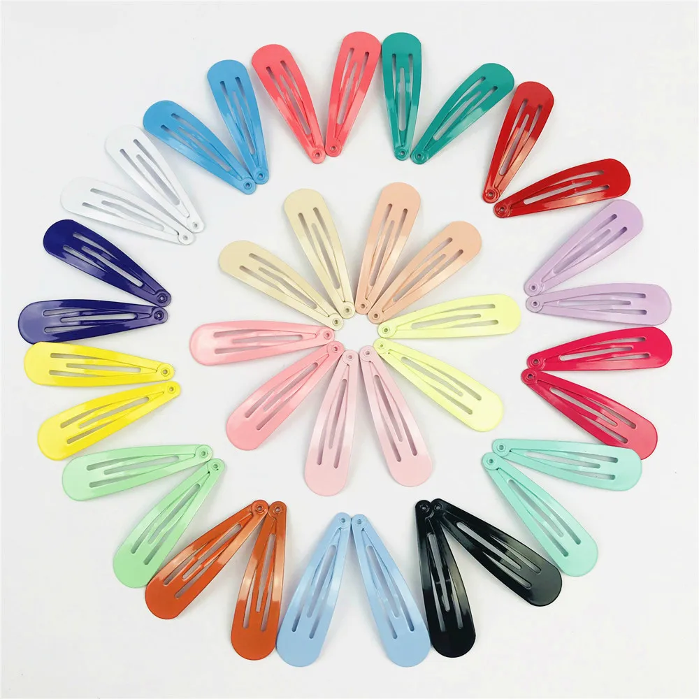 Заколки для волос карамельные однотонные 40 шт./компл.|Шпильки и заколки волос| |