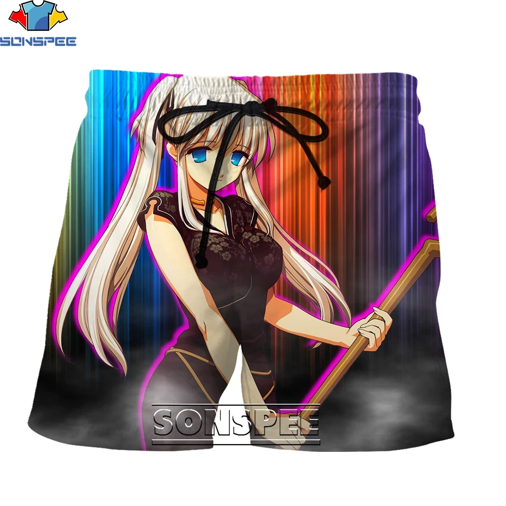 

SONSPEE Cartoon Anime Kawaii Girl Series 3D Printing Men's Shorts Summer Creative Fashion Street Personality Casual Hip Hop