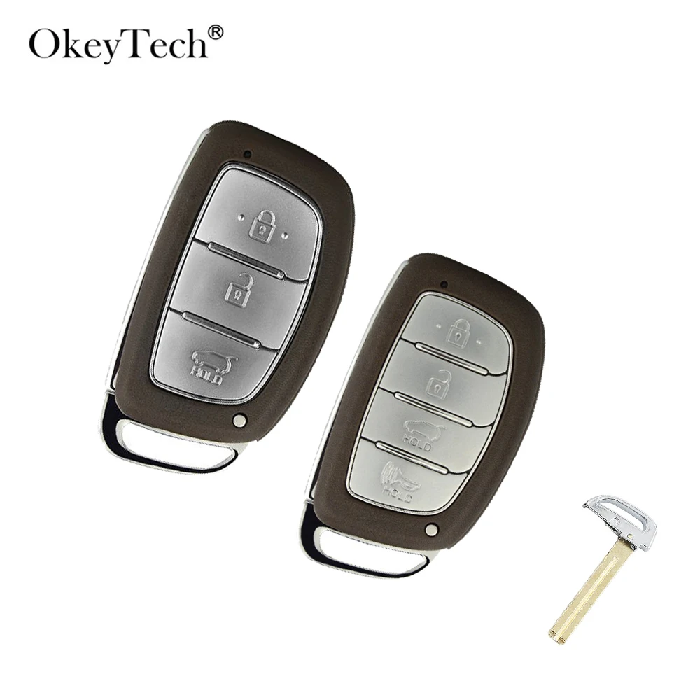 OkeyTech 3 4 кнопочный смарт-брелок для автомобильного ключа Hyundai i30 ix35 Sonata Kia Sportage Forte K5
