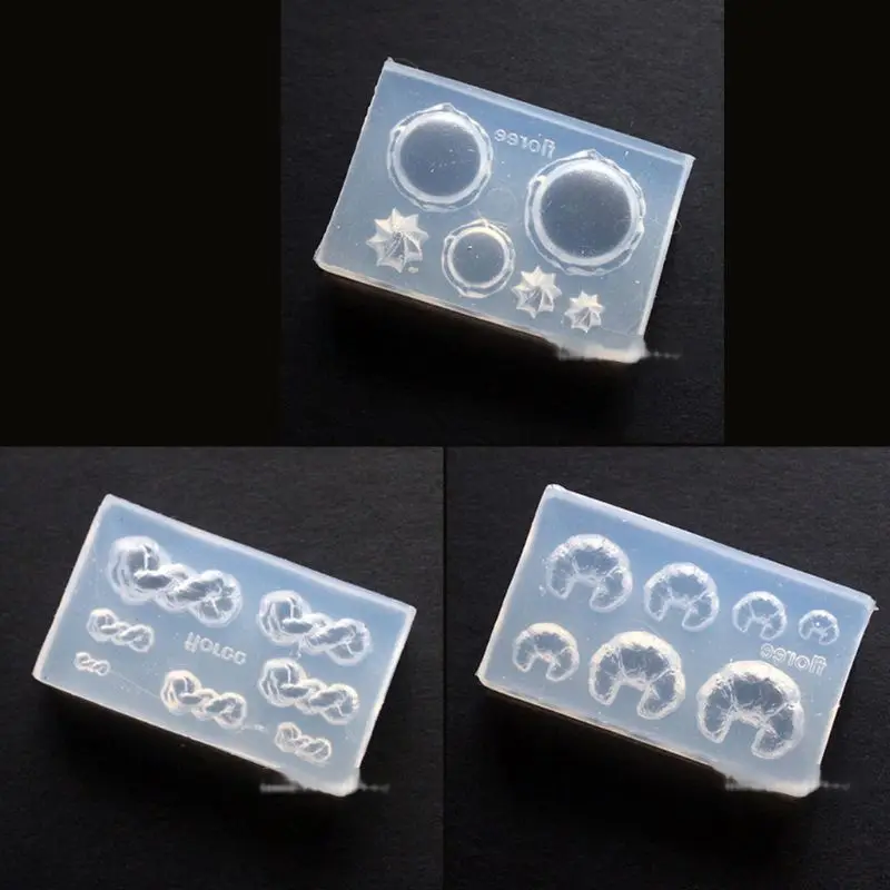 

24Pcs Mini Size Food Doughnuts Bread Silicone Mold Flower Cat Heart Resin Molds