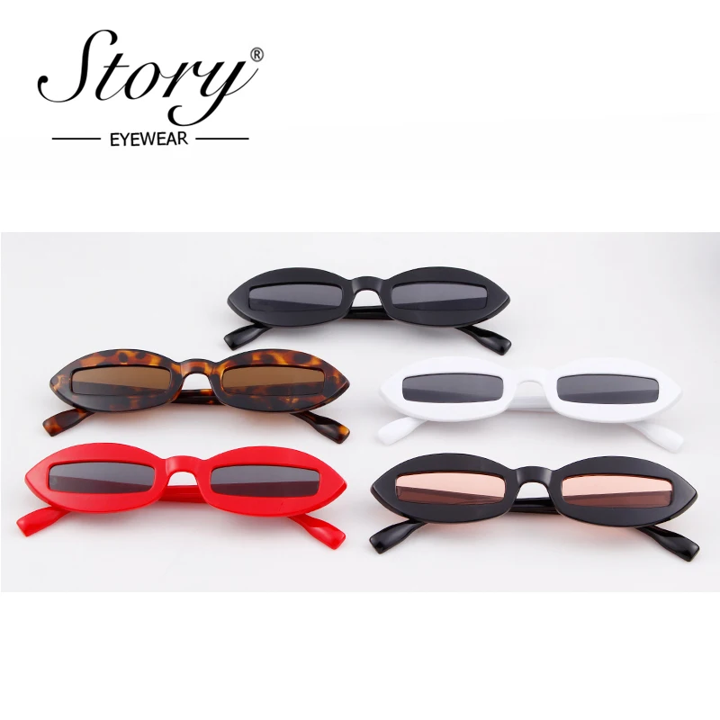 Модные солнцезащитные очки STORY 2018 женские небольшие овальные в стиле ретро