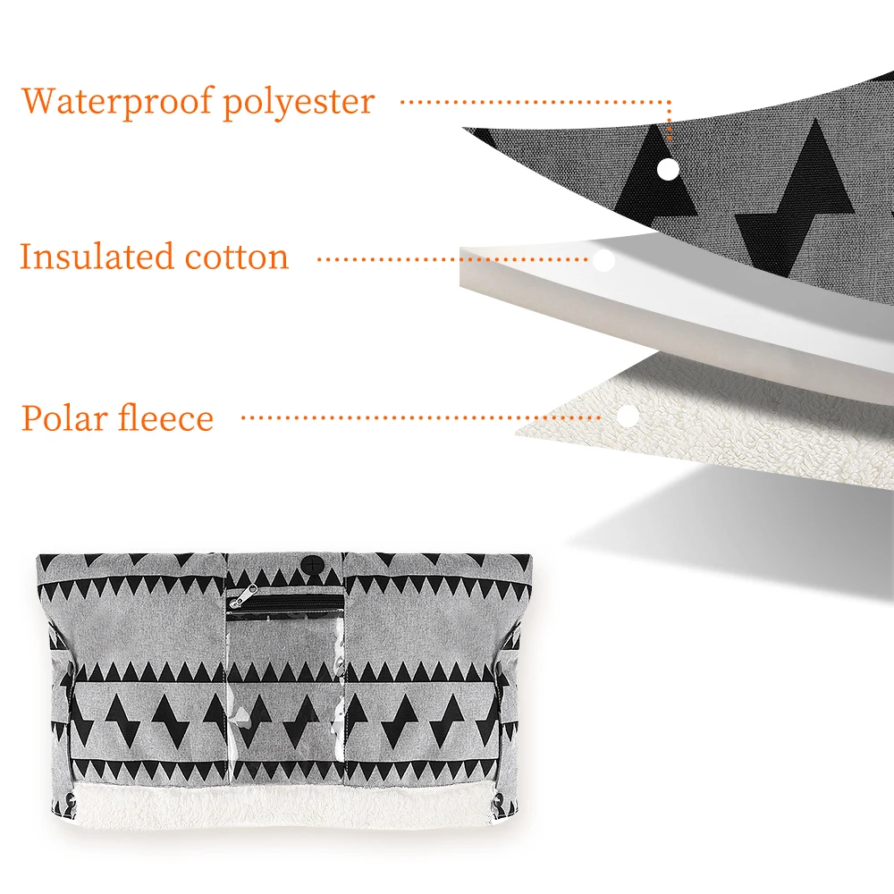 Муфта для коляски Варежки на коляску JOYREN теплые Handmuff для детских колясок/инвалидных колясок держать руки тосты зимой