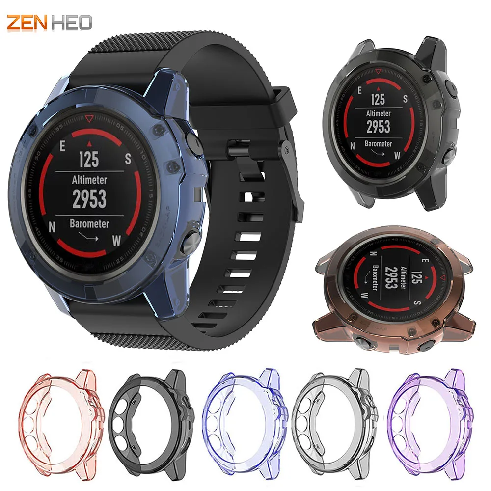 Мягкий чехол из ТПУ с Защитный Крышка для смарт-часов Garmin Fenix 5X защитный