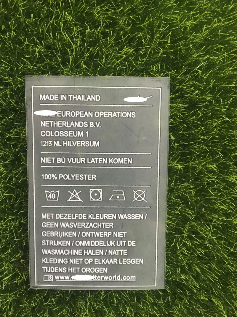 Голландский язык подходящий изношенный плеер этикетка для стирки термопечать