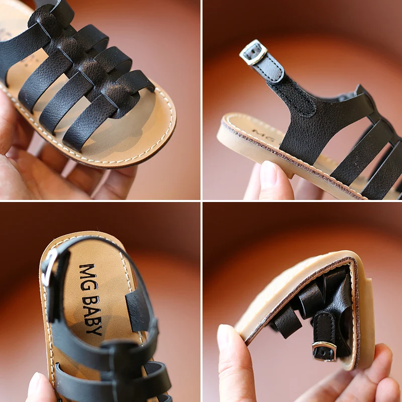 Детские Босоножки в римском стиле летние футболки для девочек Детская одежда