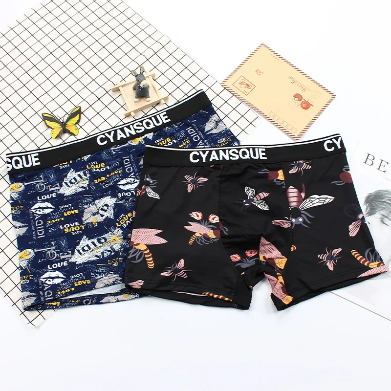 Men Underwear Male boxer Solid Panties Shorts Men's Underpants Breathable Intimate Man boxers | Мужская одежда