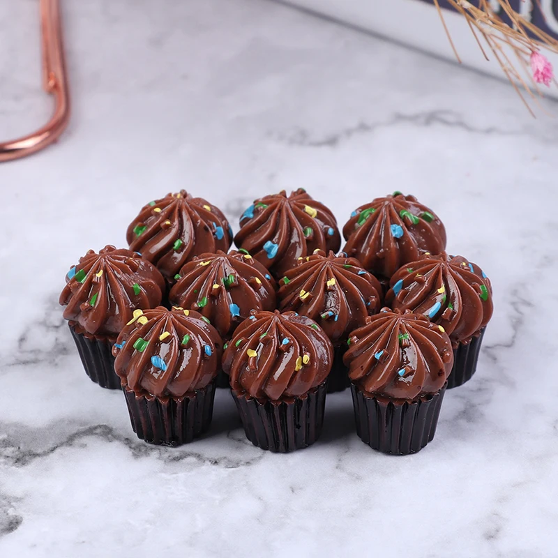 

Кабошон из смолы с плоской спинкой, миниатюрный, имитация еды, украшение для кукольного домика, детские игрушки для кухни, 10 шт.