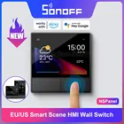 Настенный выключатель SONOFF NS Panel Smart Scene, панель HMI EUUS, термостат с несколькими режимами управления, отображение погоды в реальном времени через приложение eWeLink