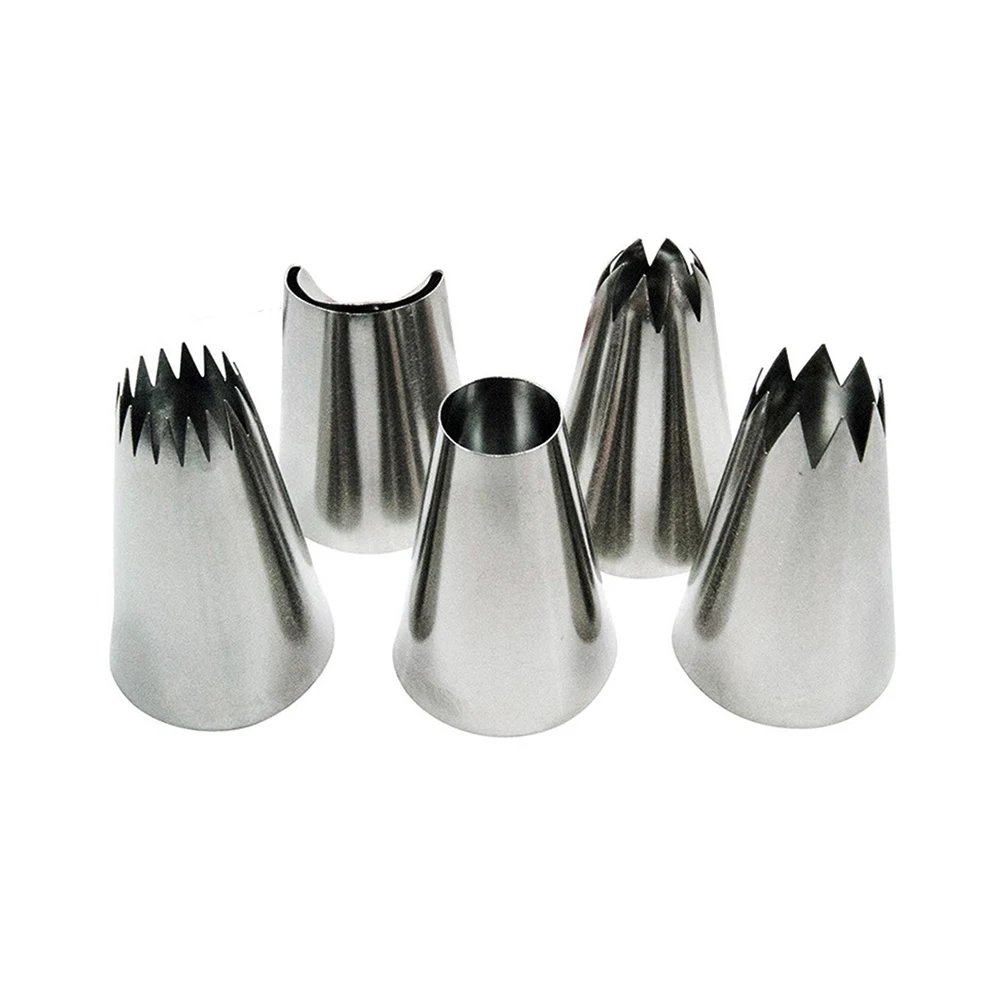 5 шт./компл. кондитерские насадки для глазировки из нержавеющей стали |