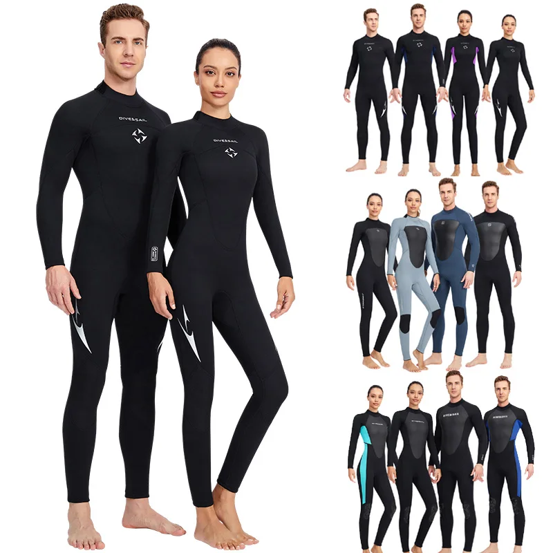 

Wetsuits Men's Women's Stretch 3mm Neoprene Wetsuit, Winter Warm Front Zip Full Body Diving Suit for Snorkeling Scuba Swimming