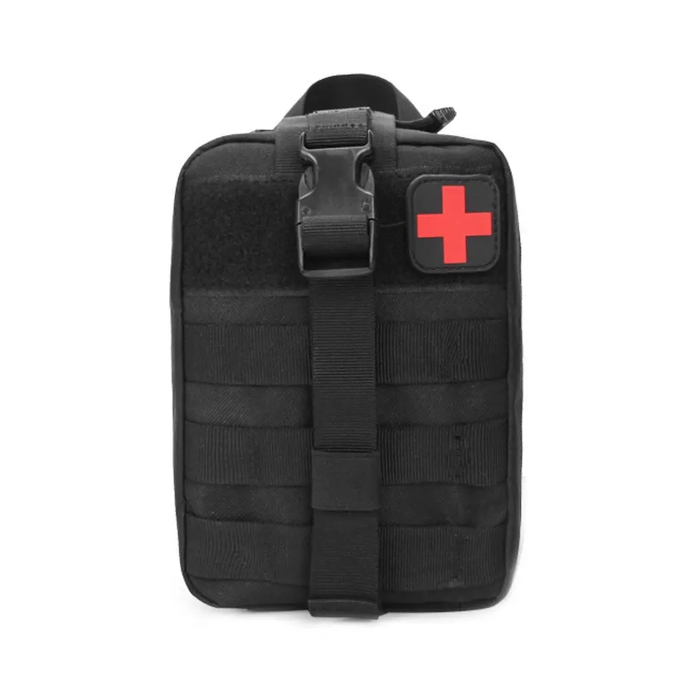 

Wholesale Outdoor Waterproof Travel First Aid Kits Oxford Cloth Tactical Waist Pack Camping Climbing Bag Black Emergency Case