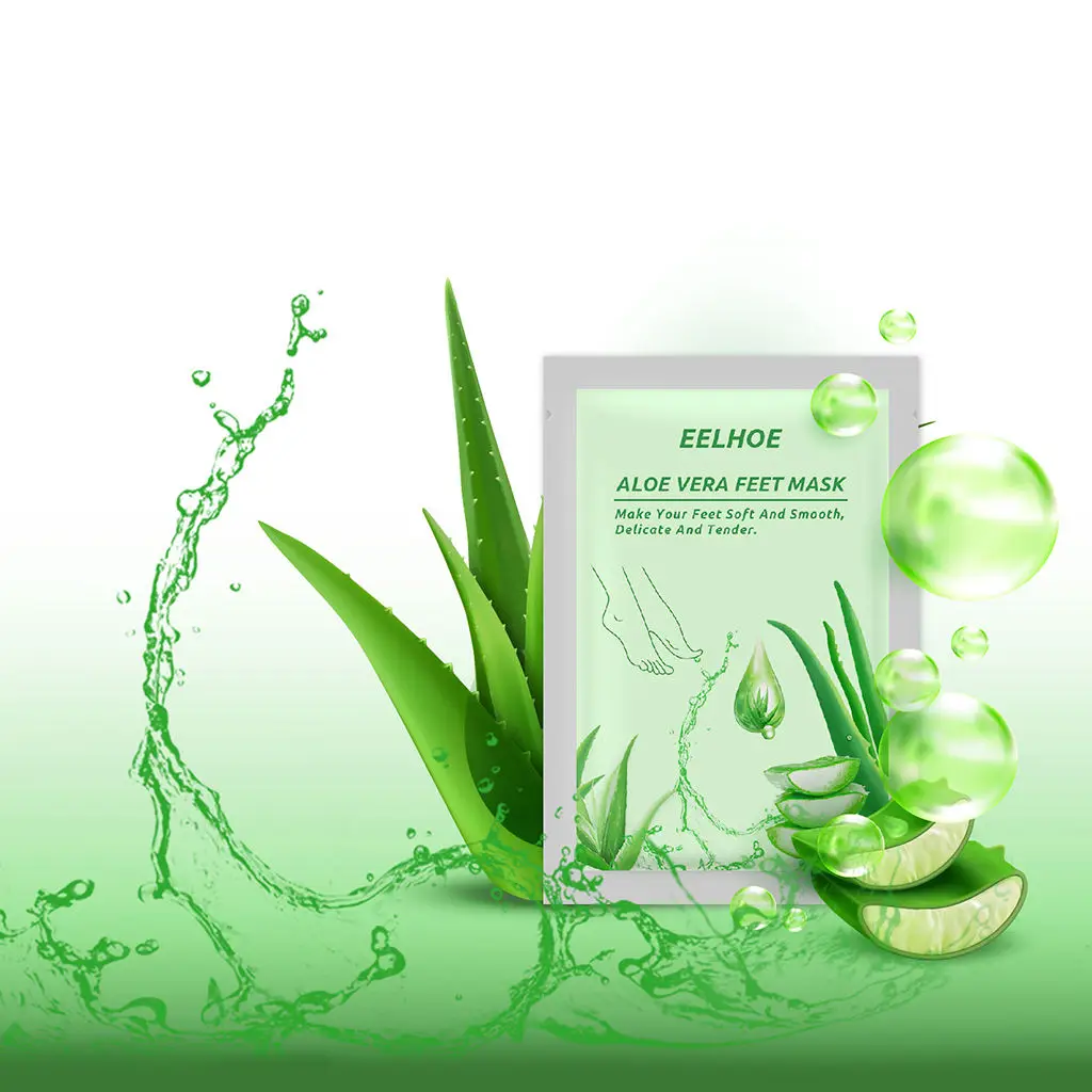 

Exfoliating Foot Peel Mask Feet Masks Aloe Vera for Cracked Feet Treatment
