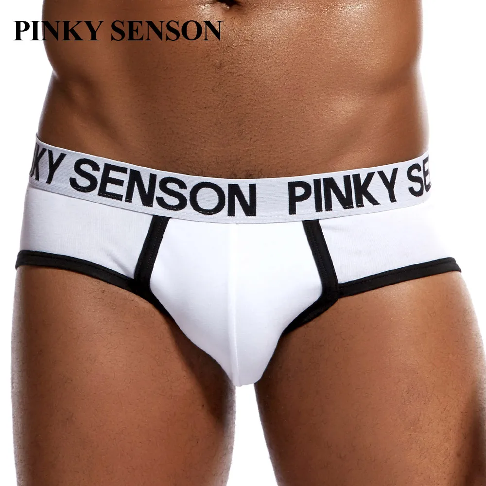 Трусы брифы Pinkysenson мужские однотонные хлопковое нижнее белье шорты трусы| |