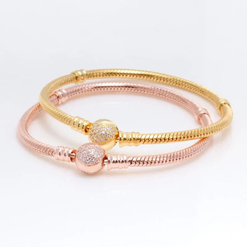 

New Pan925 Silver Classic Fashion Heart-shaped Thread Thread Snake Bone Bracelet Women Fashion Gift