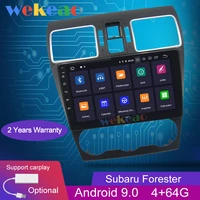 wekeao touch screen 9 1 din android 9 0 car radio automotivo for subaru forester car dvd player auto gps navigation 2015 2018