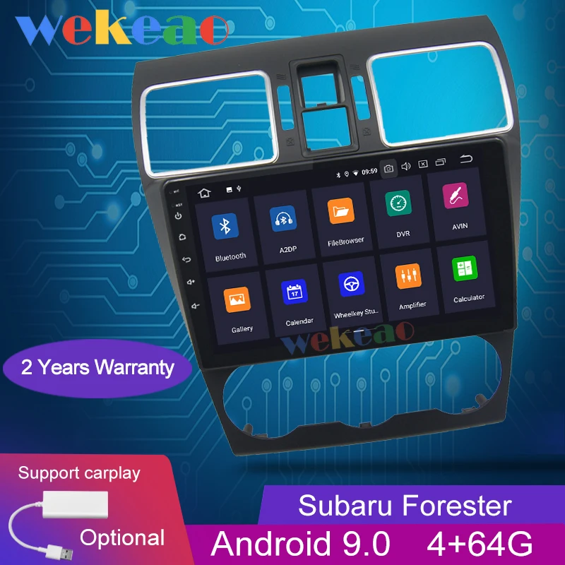 Wekeao сенсорный экран 9 'ɱ Din Android 0 автомобильный радиоприемник для Subaru Forester