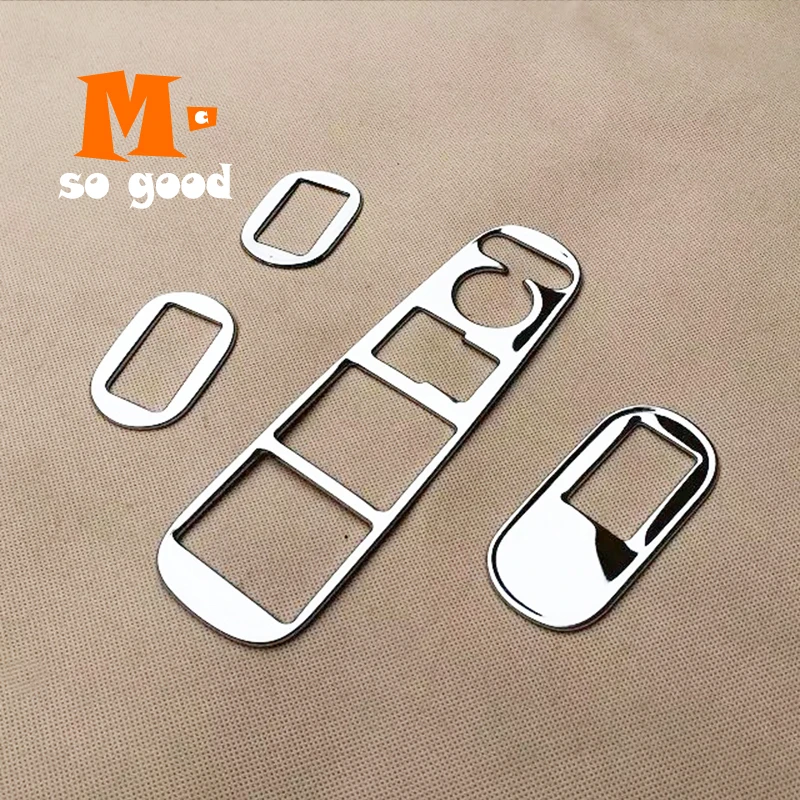 

Stainless Steel for Honda HRV HR-V Vezel LHD 2014 2015 2016 2017 Car Interior Window Lifter Panel Sticker Accessories 4PCS