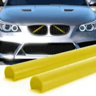 Желтые полоски для отделки бампера, 2 шт., поддерживающая полоса V, бандаж для BMW E60, 1, 2, 3, 4 серии, Стайлинг, литье, полоса, украшение