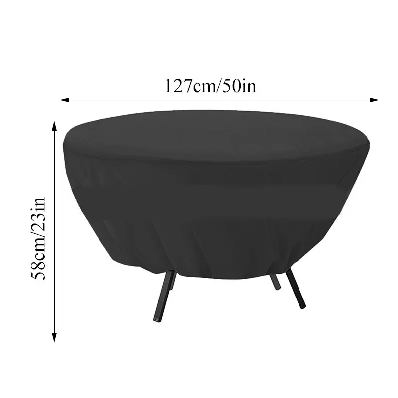 

Outdoor Garden Table Chair Rain Waterproof Dustproof Cover Oxford Wicker Sofa Garden Patio Rain Snow Dustproof Black Covers