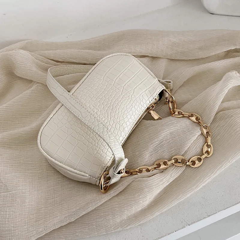 

Creative Popular Japanese and Korean Female Bag 2020 New Fashion Simple One-shoulder Armpit Bag Baguette Bag for Women