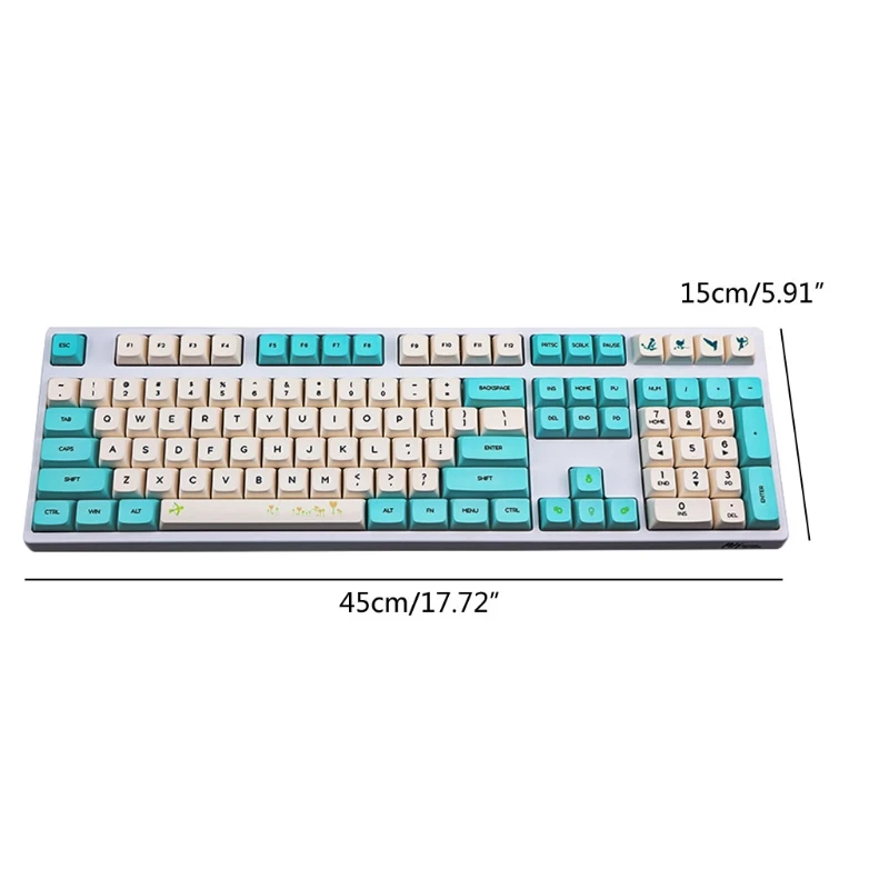 130 ключей XDA профиль PBT Keycaps краситель сублимации 2.25U 2U 1.75U 1.5U GH60 GK61|Аксессуары для