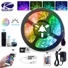 5 м 10 м 15 м WiFi Светодиодные ленты светильник RGB Водонепроницаемый SMD 2835 RGBLED светильник лента диод работать с Alexa DC12V рождественские украшения