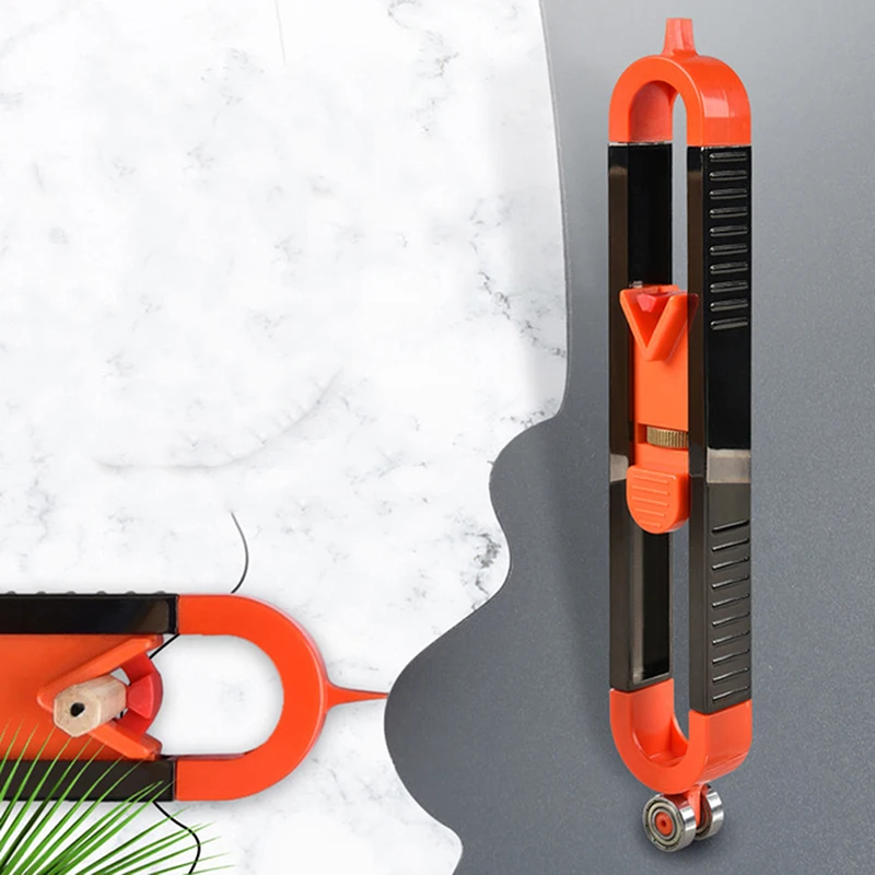 

Profile Scribing Ruler Contour Gauge withLock SkirtingScribe Use Woodworking Tool Irregular Contour Gauge
