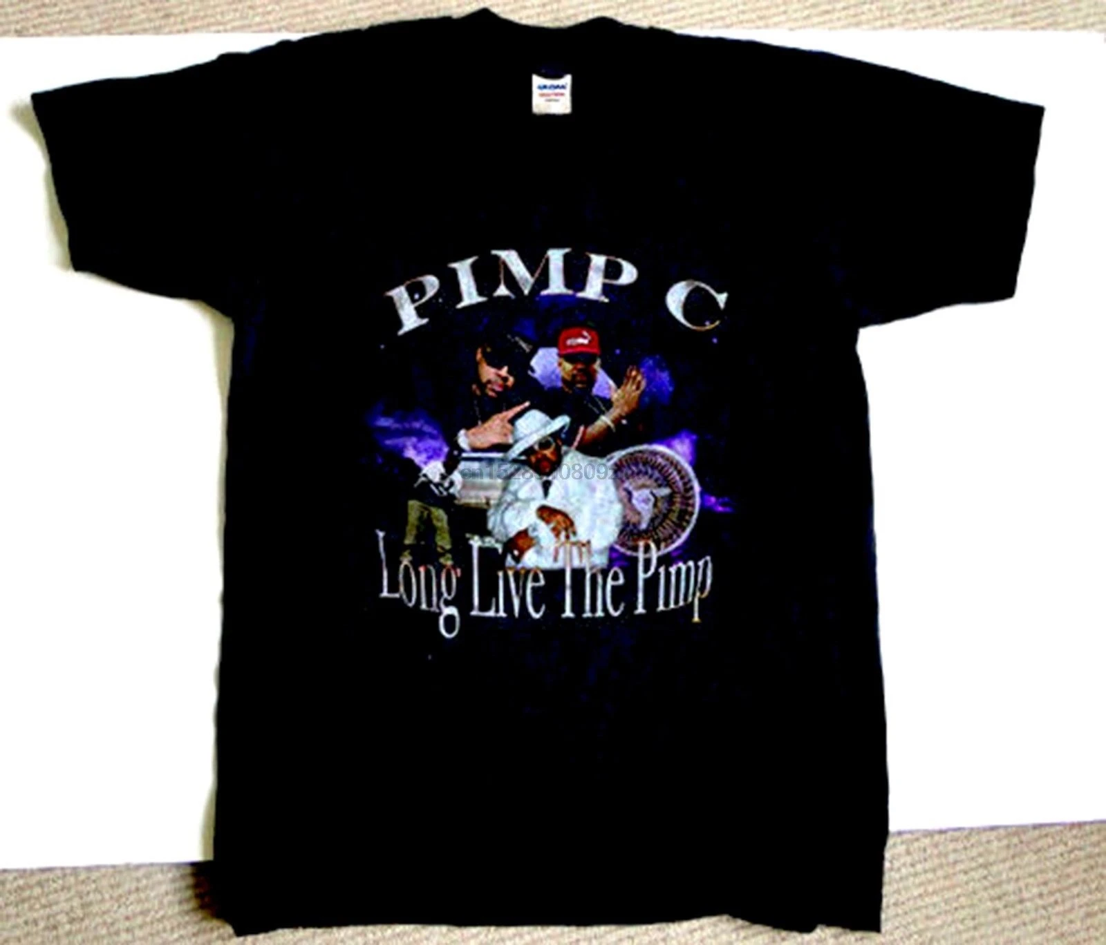 

2019 Fashion New Arrive Vintage Inspired Pimp C Rap Tee Reprint T Shirt Size S-2Xl Streetwear