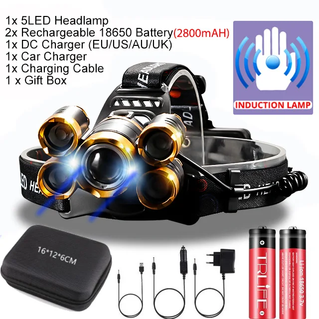 

Налобный фонарь TRLIFE T6 5 светодиодов