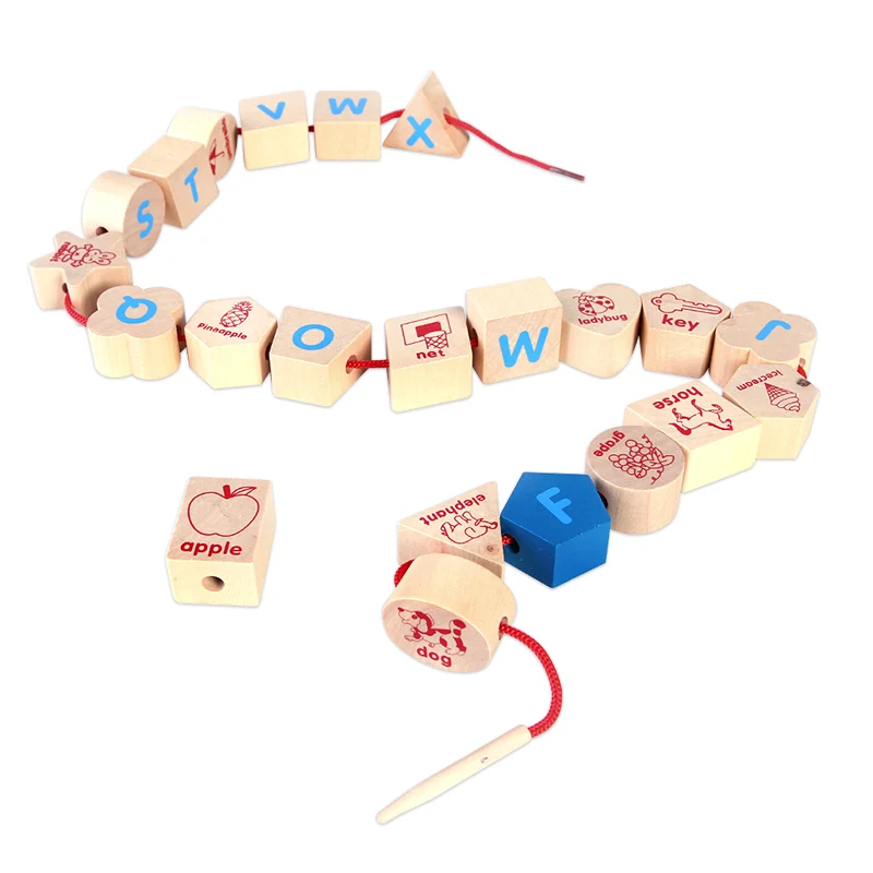 Игрушка Woo деревянные животные фрукты бисерные игрушки интеллектуальная детская