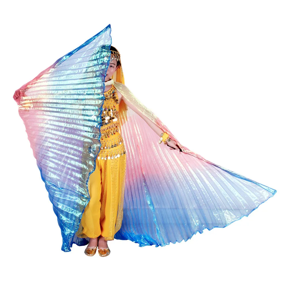 Женский костюм для танца живота Isis разноцветный аксессуар с крыльями и