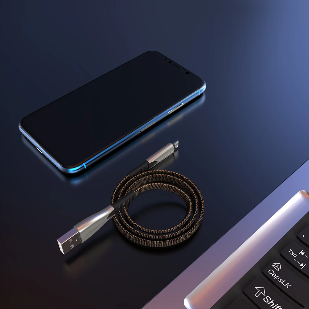 Micro USB кабель 1 м а нейлоновый шнур для быстрой зарядки и синхронизации данных Huawei