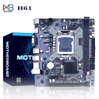Материнская плата H61 LGA 1155 DDR3, двухканальная память 16 Гб для Intel LGA1155 Core I3 I5 I7 ЦП Xeon, компьютерная материнская плата