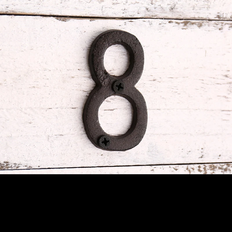 Чугунные металлические Цифры для гостиницы улицы сада сделай сам настенное