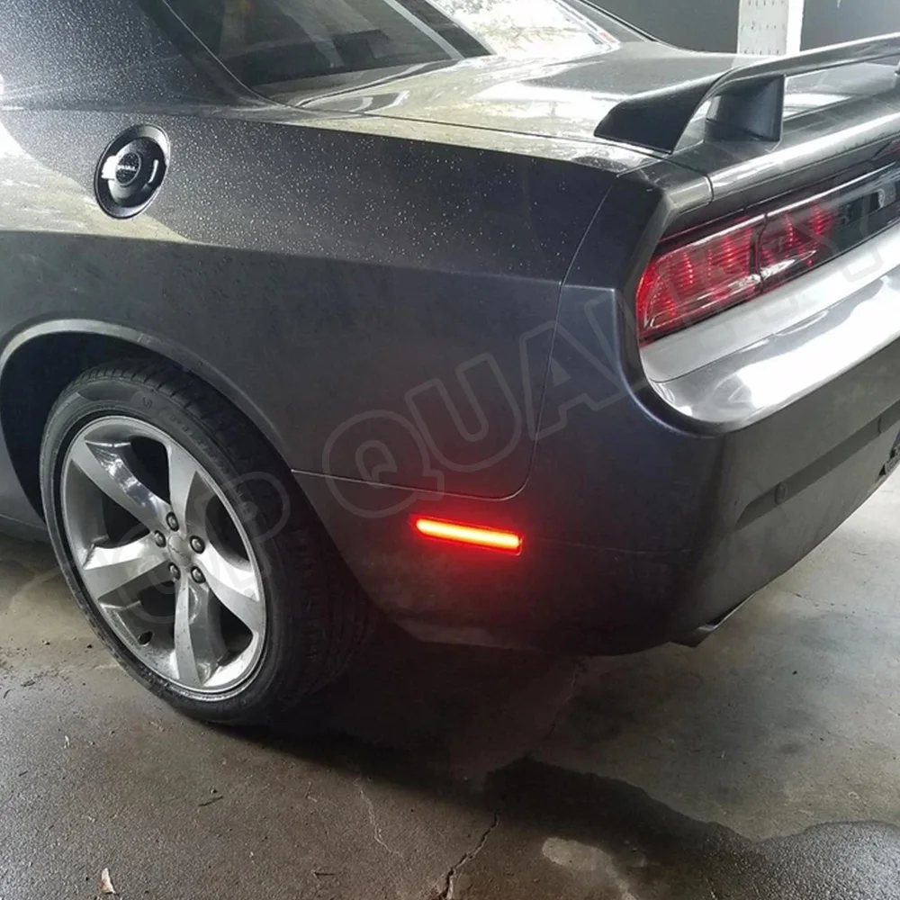 2 шт. для Dodge Challenger 2015 2016 2017 2018 2019 2020 12V дымчатые линзы задний красный автомобиль