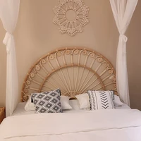 bed headboard simple and modern hand made natural rattan headboard bed decoration king
