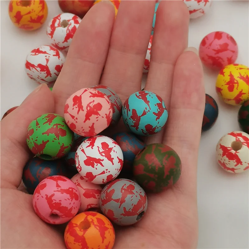 

Barwodo 25PCS Natural Wooden Beads Wholesale Items For Business Accessories For Bracelets Earrings DIY Craft Handmade Loose Bead