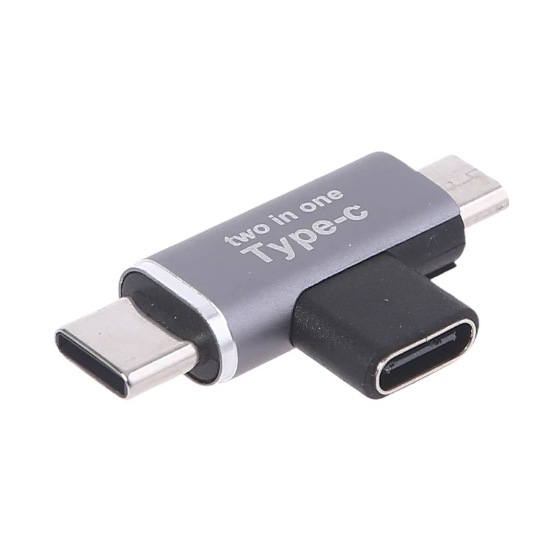 

2in1 USB C Type C Female to Micro USB Type C Male 90 Degree Adapter Connector