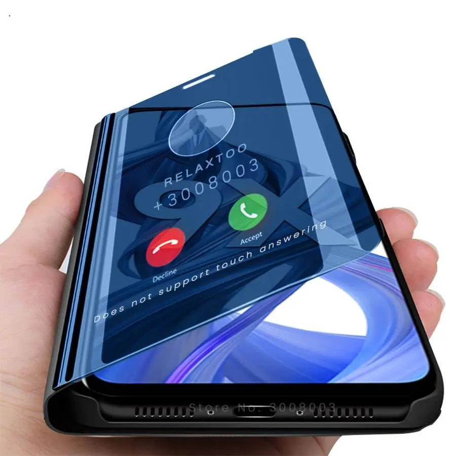 

Case Honer 9 X Case Smart Mirror Flip Protective Shell Cover For Huawei Honor 9x Premium Funda Xonor 9a 9c 9s Stand Coque