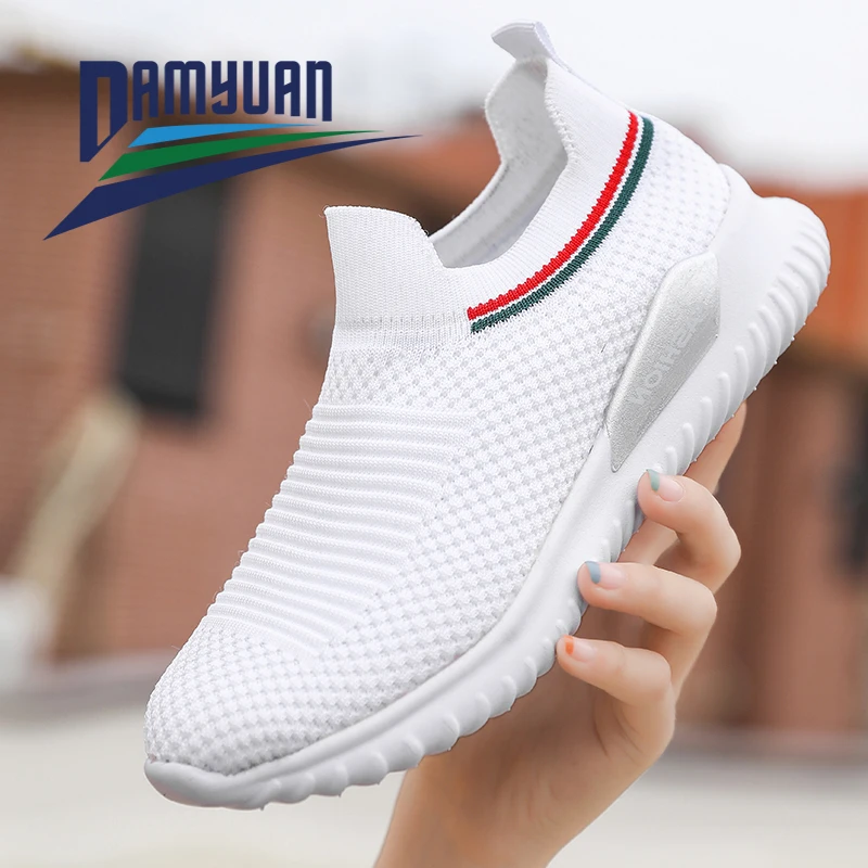 Damyuan модные Стиль для женщин Сезон весна лето Обувь из сетчатого материала осень