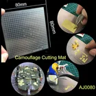 AJ0080 Нержавеющаясталь паз Тип цифровой камуфляж Крышка Бумага рисунок коврик для резки модель строительные инструменты