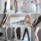 Женские летние шелковые тонкие Зеленые Черные офисные сексуальные строгие чулки, лидер продаж, женский стиль для косплея JK