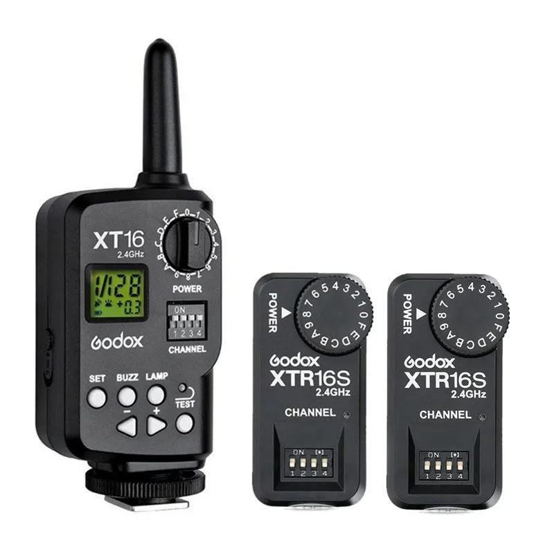 Godox XT 16S 2 4G беспроводной пульт дистанционного управления вспышкой триггер + XTR 16