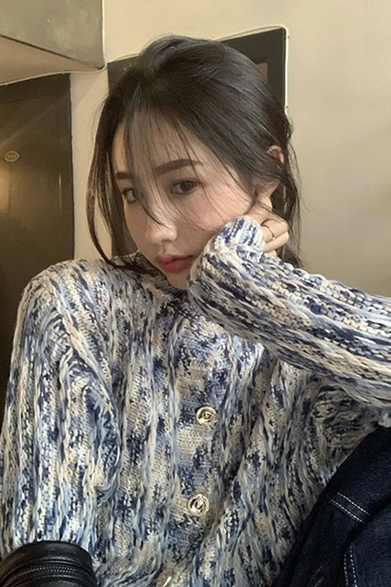 

Женский вязаный свитер, свободный свитер в стиле ретро, для осени и зимы, 2020