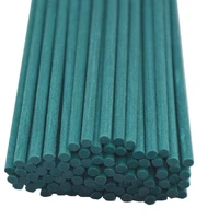100pcs 22cmx3mm green fiber reed sticks essential oil rattan diffuser replacement refill sticks for car air freshener