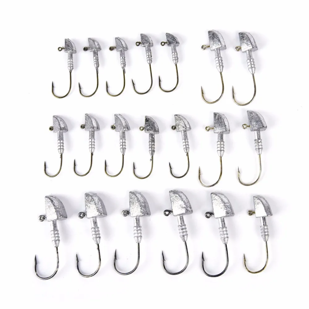 5 шт./лот новая рыболовная приманка с крючком в виде рыбки грузило свинцовый