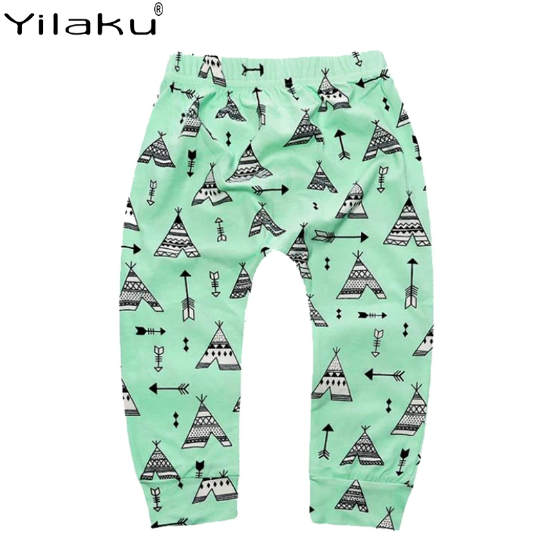 Yilaku/длинные штаны для маленьких девочек Штаны унисекс малышей укороченные